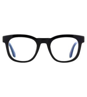 OFF White Unisex Shiny Black Square Optical Frame