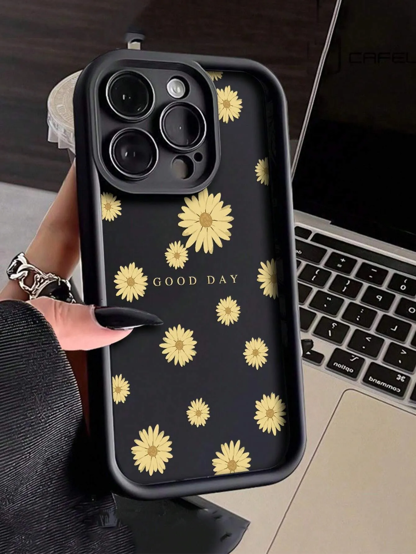 One Personality Simple Small Flower Pattern Thickened Anti-Drop Phone Case For IPhone 11 12 13 14 11Pro Max 12Pro Max 13Pro Max 14Pro Max XR 15 15PRO 15PROMAX And Samsung Galaxy A05, A15, A25, A35, A55, S23, S24 Series