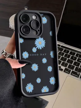 One Personality Simple Small Flower Pattern Thickened Anti-Drop Phone Case For IPhone 11 12 13 14 11Pro Max 12Pro Max 13Pro Max 14Pro Max XR 15 15PRO 15PROMAX And Samsung Galaxy A05, A15, A25, A35, A55, S23, S24 Series