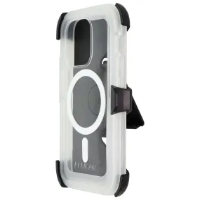 Pelican Voyager Magnetic Case for  MagSafe for iPhone 14 Pro - Clear/White