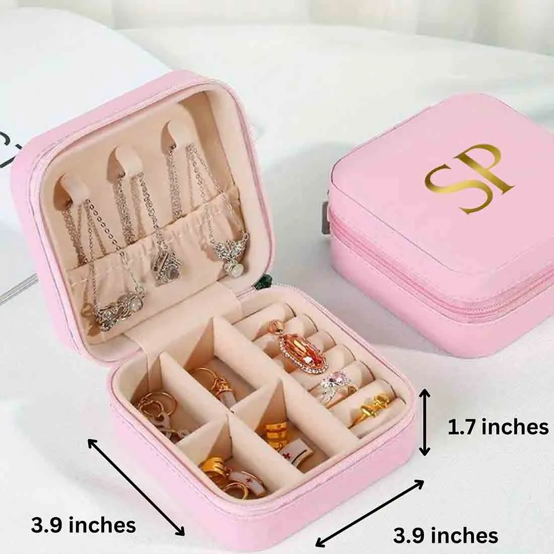 Personalized Girls and Women PU Leather Box Organizer for Jewelry