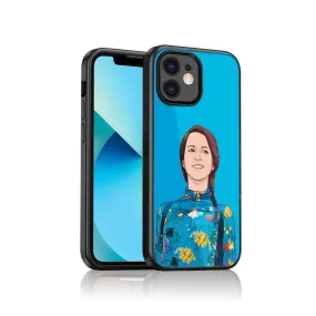 Personalized Mobile Back Cover with Photo Blue iPhone 11 Back Case - Cartoonized From Image