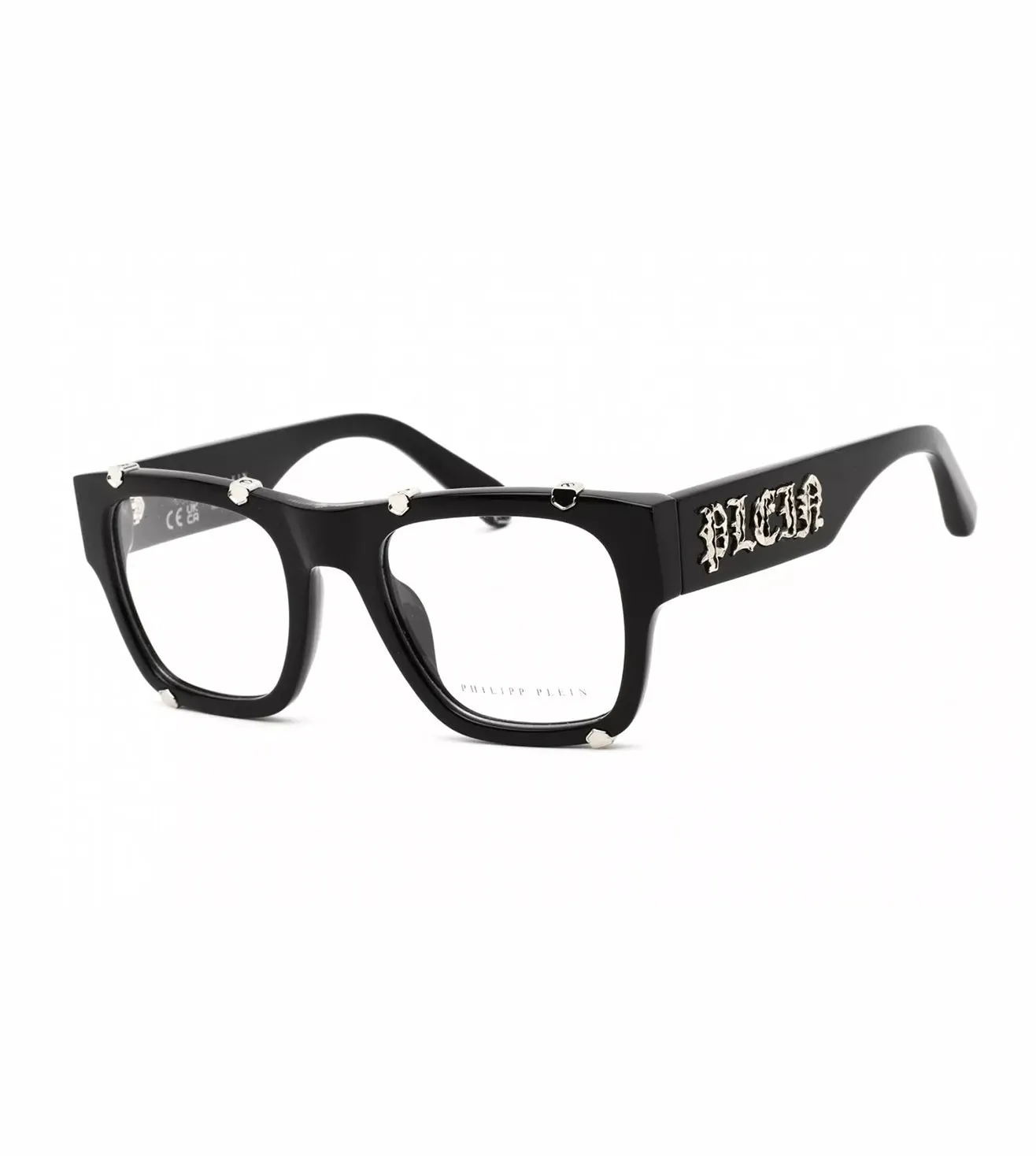 Philipp Plein Men's Black Square Optical Frame