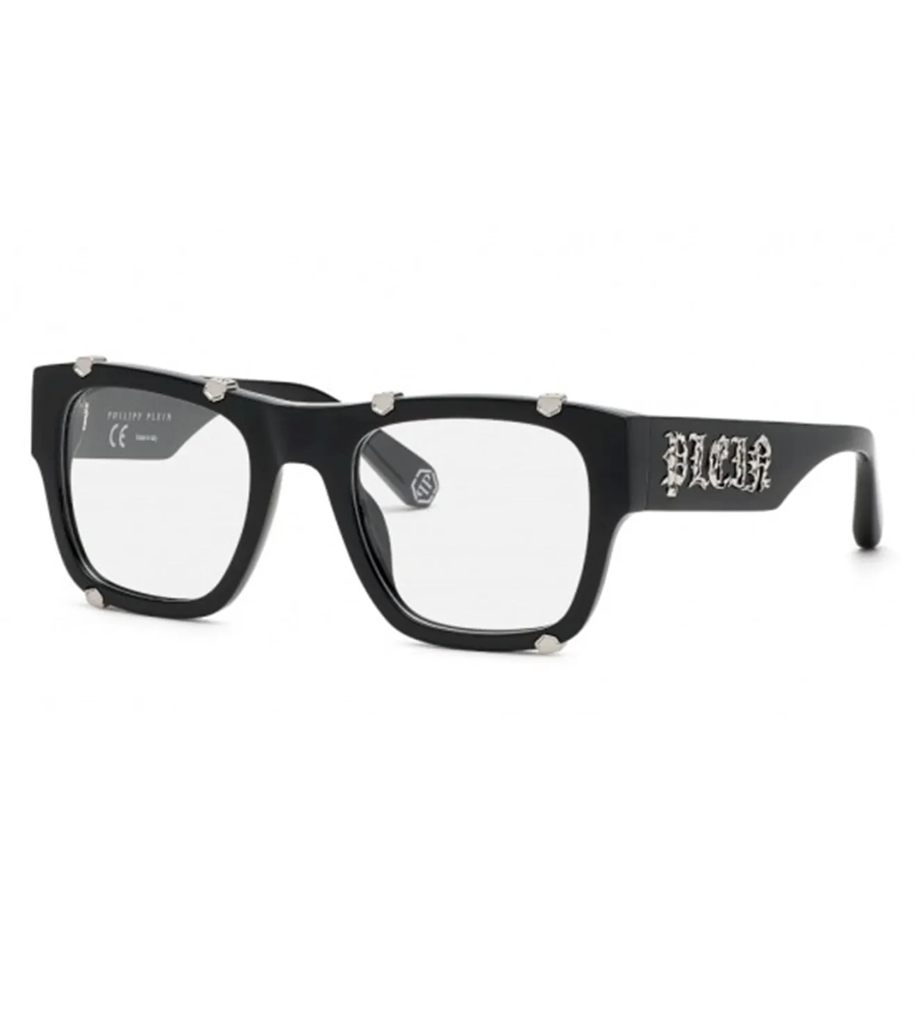 Philipp Plein Men's Black Square Optical Frame