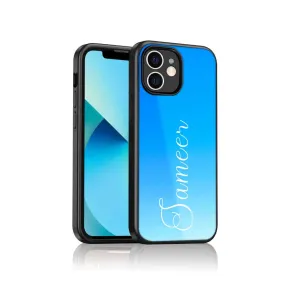 Phone Case Custom Design iPhone 12 Cover with Name Blue Phone Case - Blue Sea