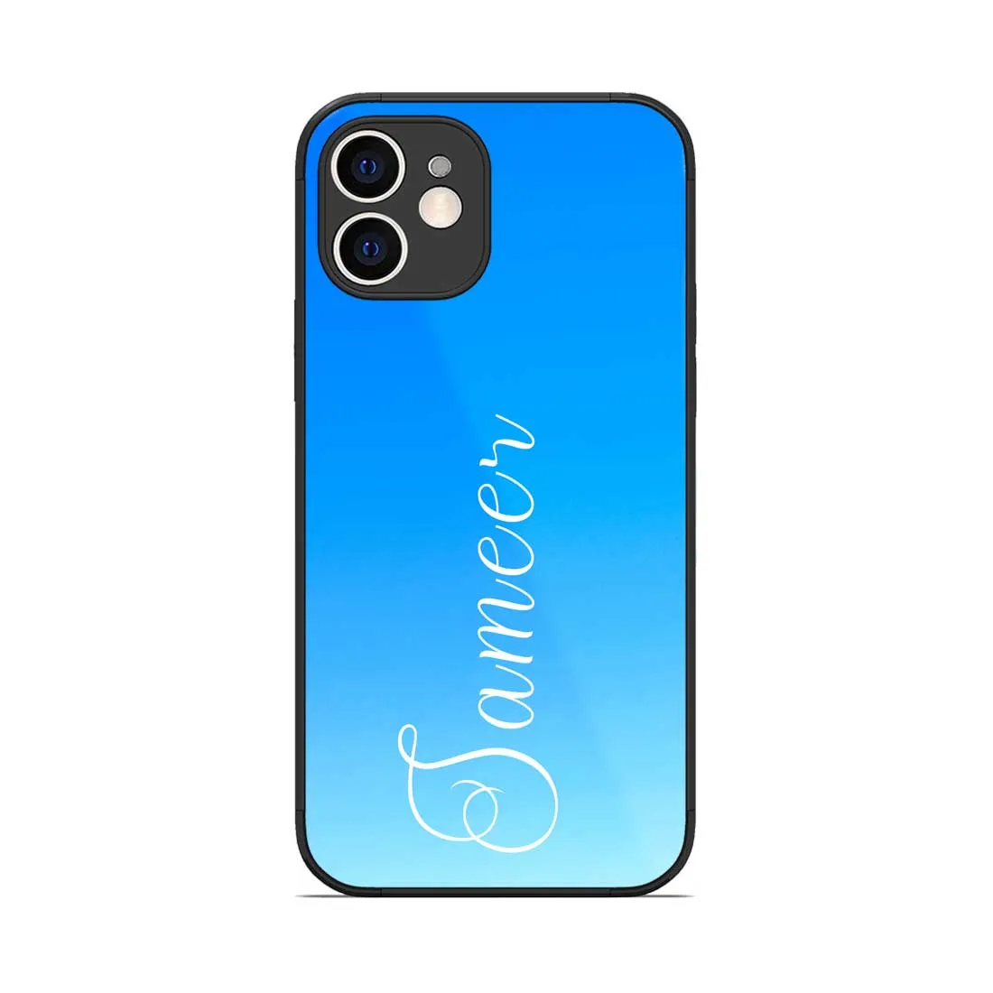 Phone Case Custom Design iPhone 12 Cover with Name Blue Phone Case - Blue Sea