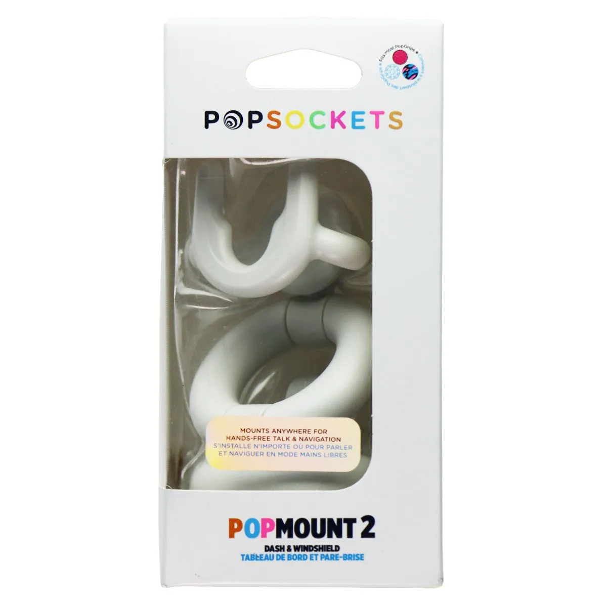 Phone Mount for Car Dash & Desk - White | PopSockets | PopMount 2 Car & Desk