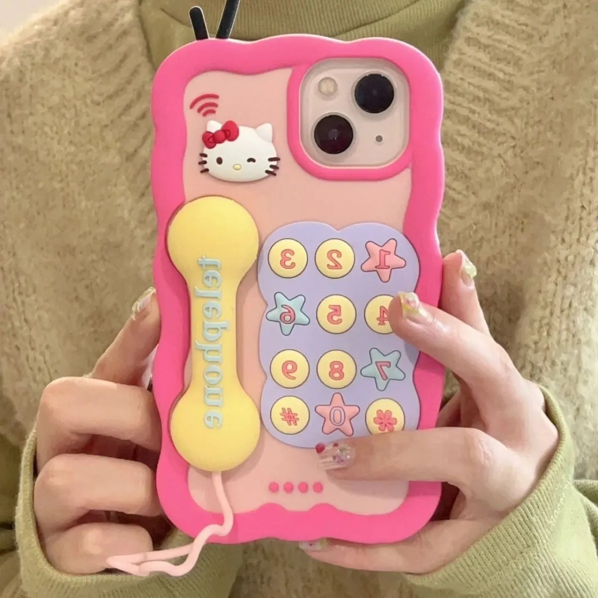 Pink Kitty Telephone Phone Case