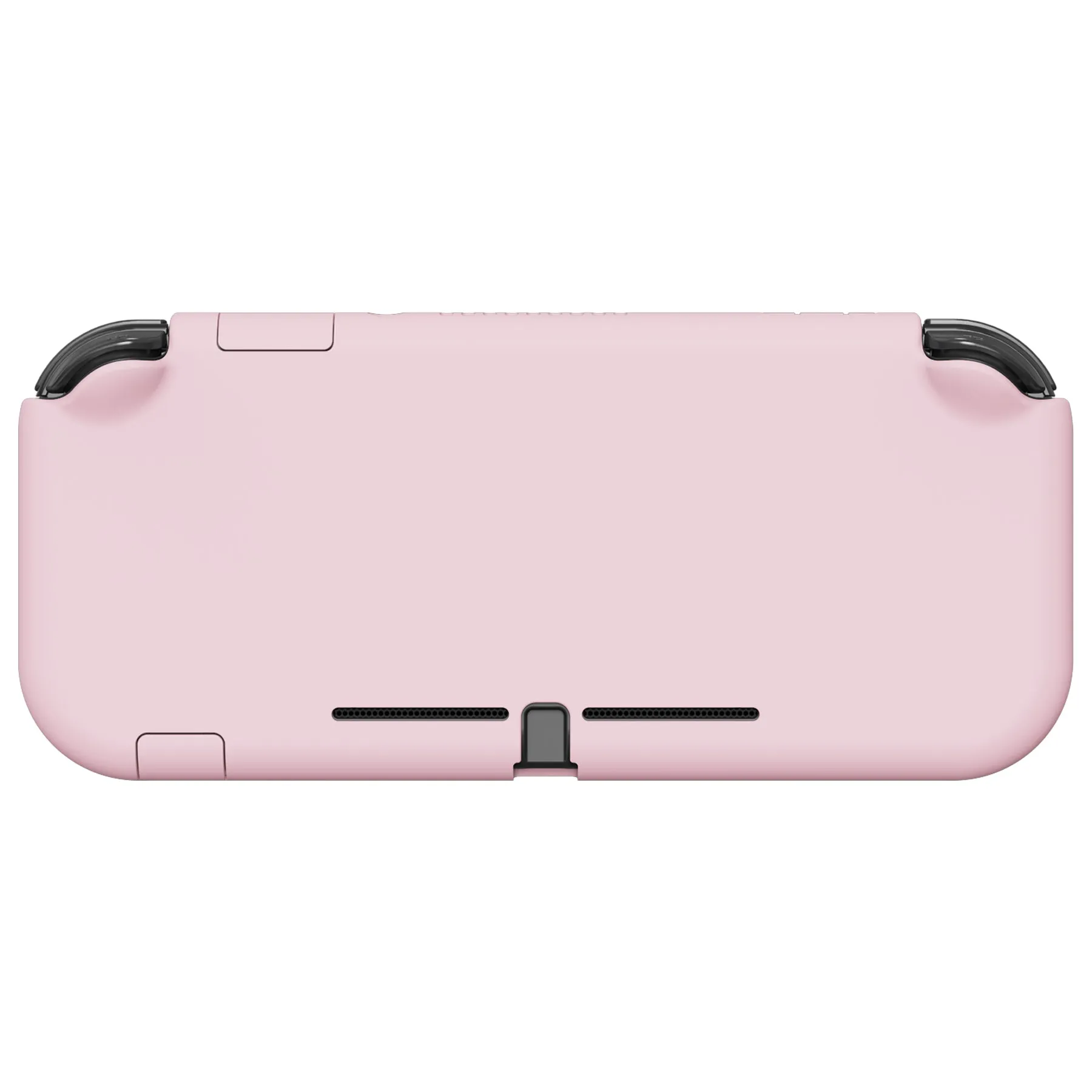 PlayVital Cherry Blossoms Pink Customized Protective Grip Case for Nintendo Switch Lite, Hard Cover Protector for Nintendo Switch Lite - 1 x White Border Tempered Glass Screen Protector Included - YYNLP005