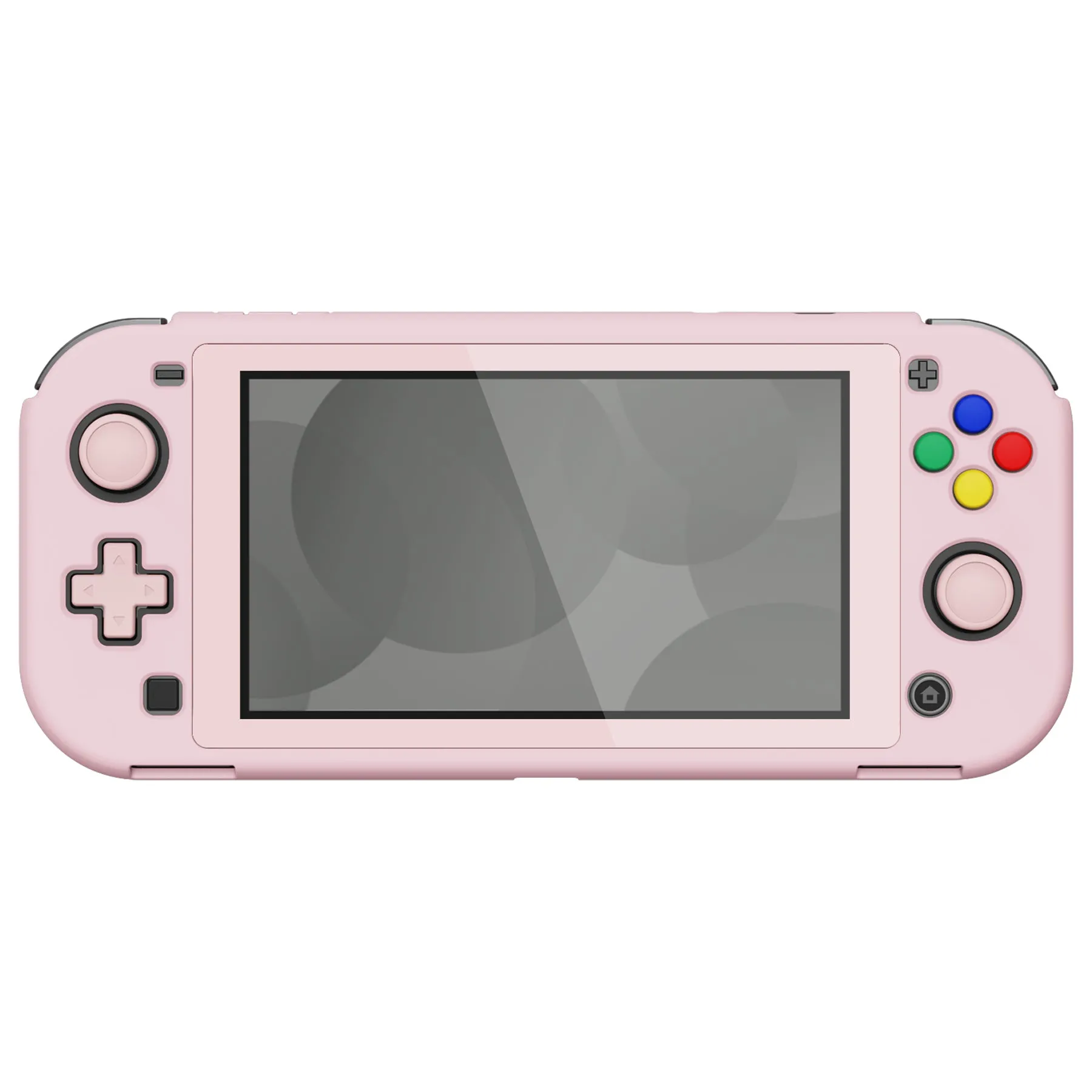 PlayVital Cherry Blossoms Pink Customized Protective Grip Case for Nintendo Switch Lite, Hard Cover Protector for Nintendo Switch Lite - 1 x White Border Tempered Glass Screen Protector Included - YYNLP005