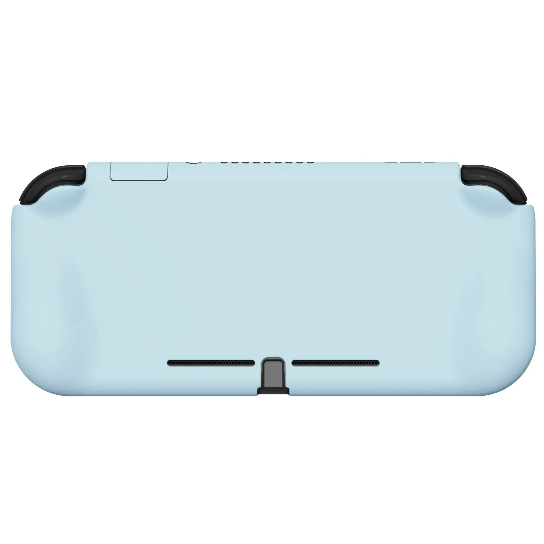 PlayVital ZealProtect Protective Case for Nintendo Switch Lite, Hard Shell Ergonomic Grip Cover for Switch Lite with Screen Protector & Thumb Grip Caps & Button Caps - Heaven Blue - PSLYP3018