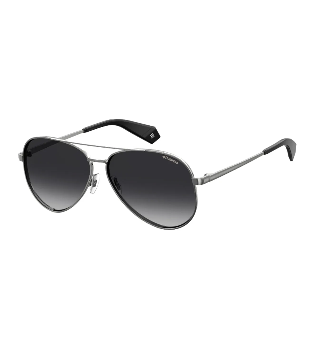 Polaroid Women's Grey Gradient Polarized Aviator Sunglasses