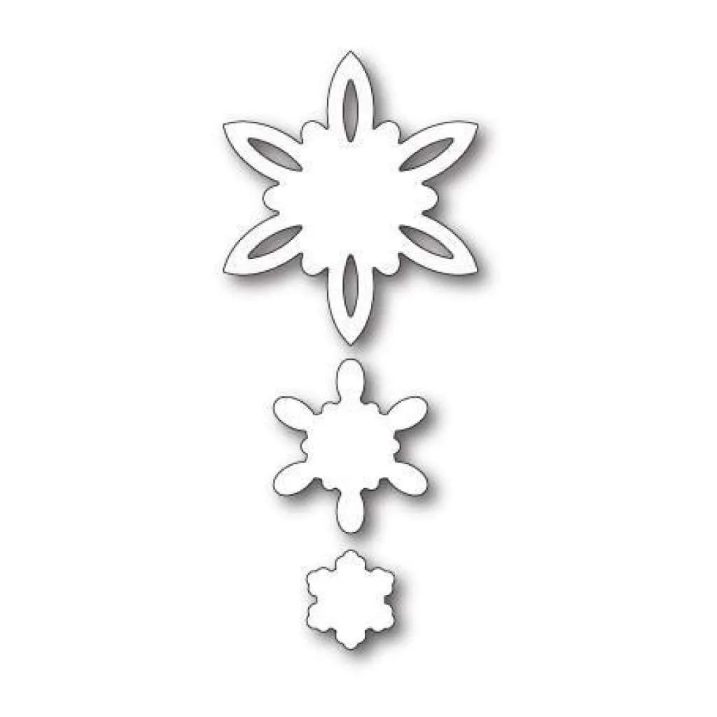 Poppystamps Die - Celeste Snowflakes Outlines*