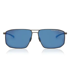 Porsche Design Men's Dark blue-mirrored Aviator Sunglasses