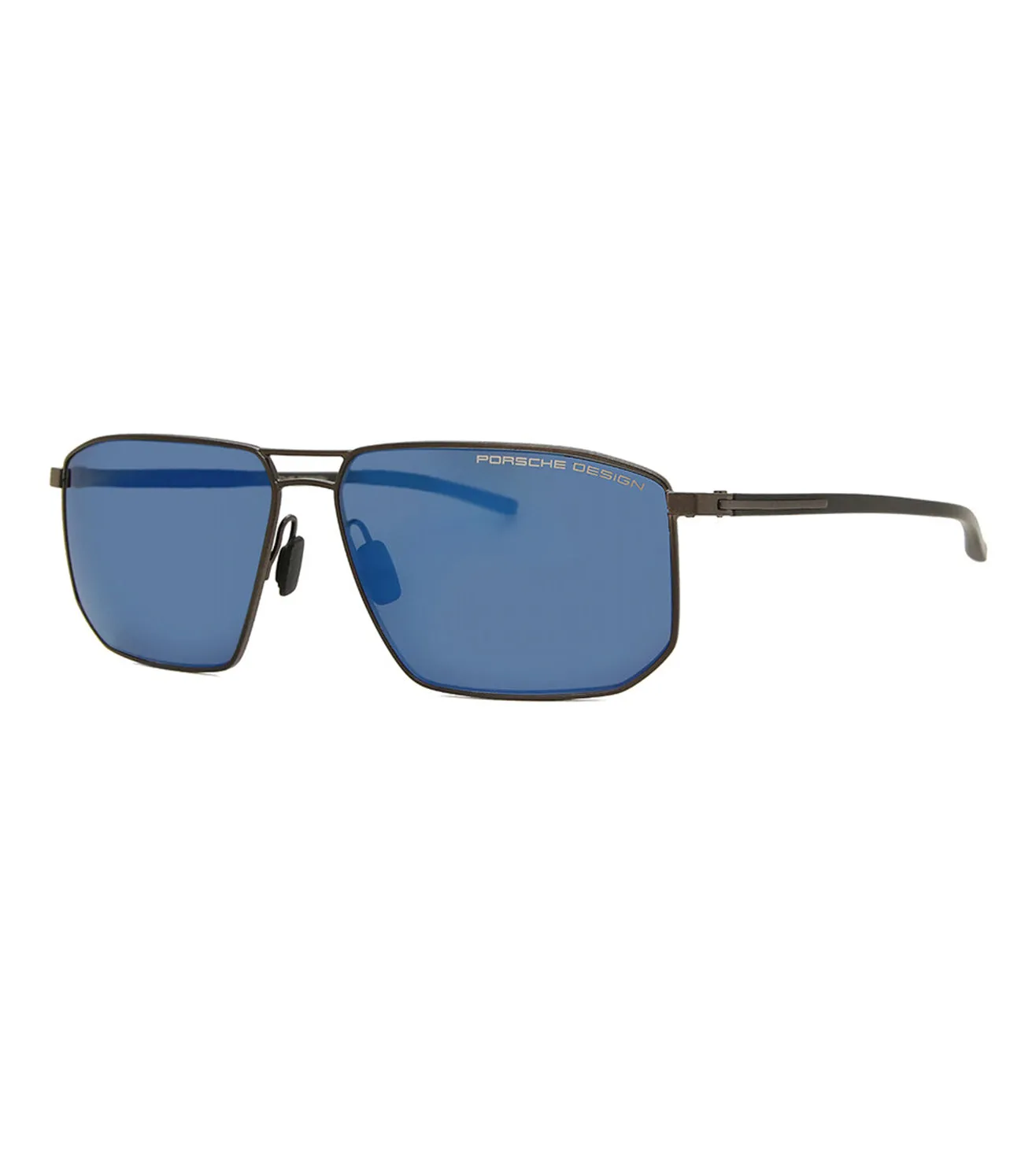 Porsche Design Men's Dark blue-mirrored Aviator Sunglasses