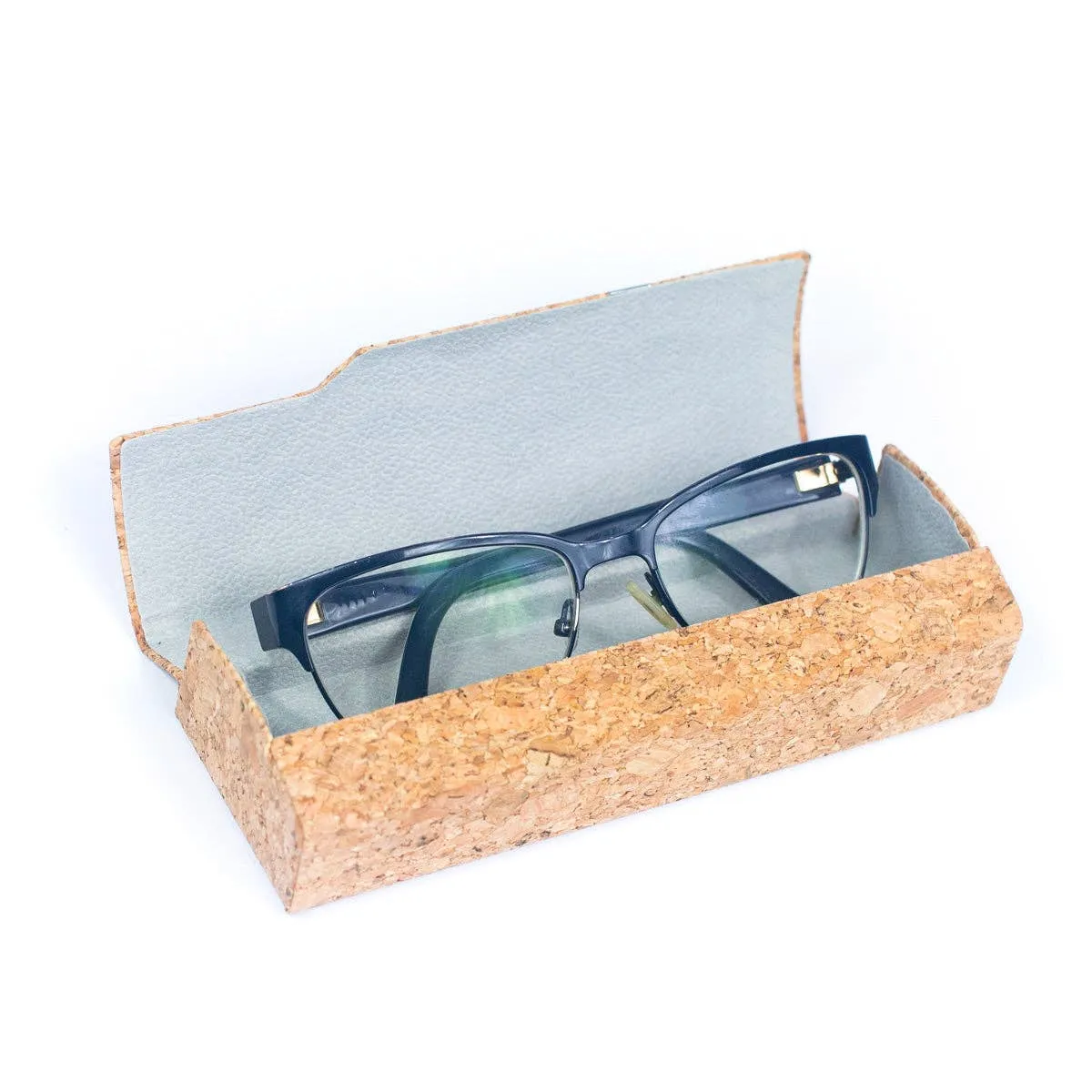 Printed cork glasses case with magnet closure L-1015