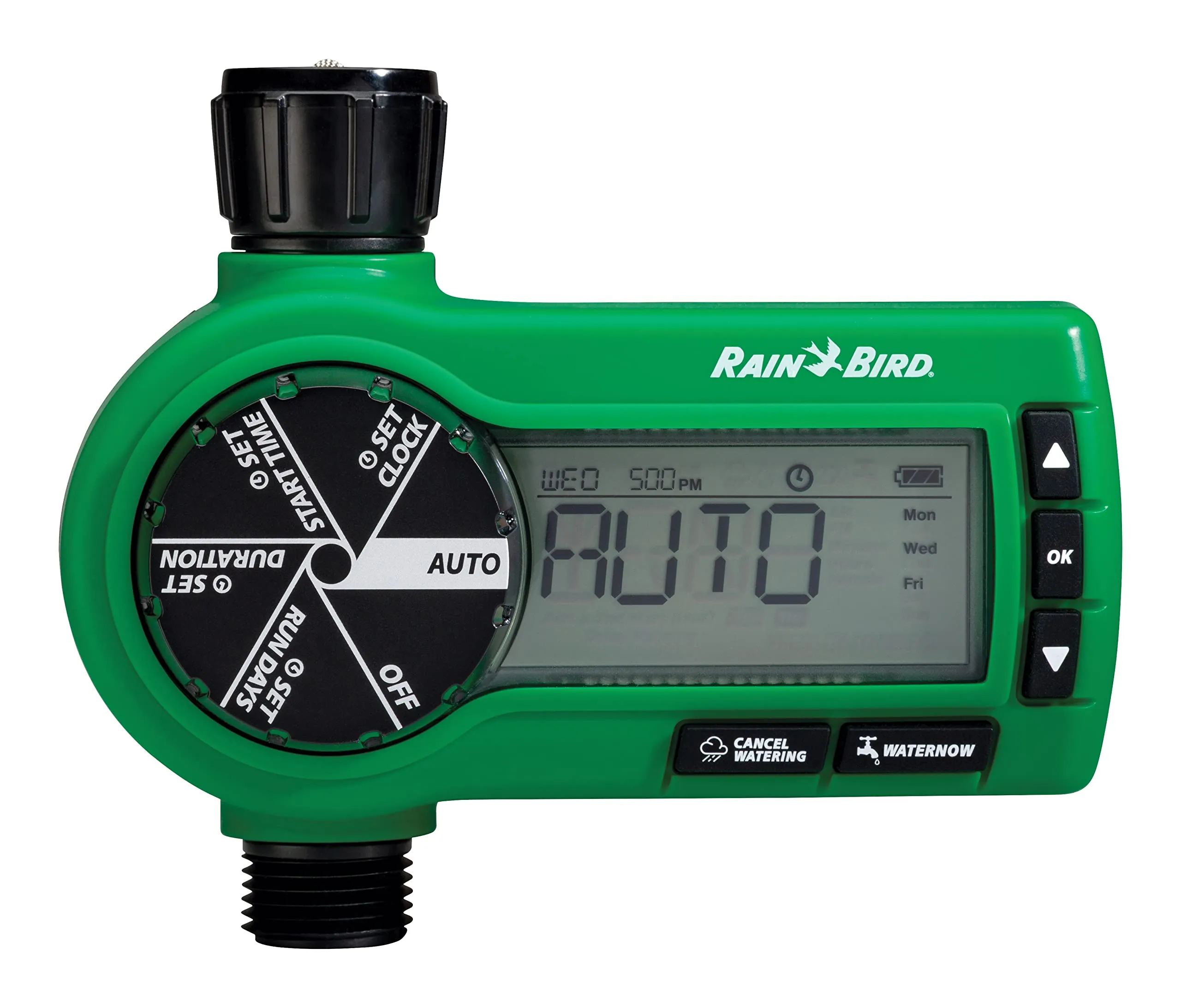 Rain Bird Digital Garden Hose Timer Easy Program & Large Display