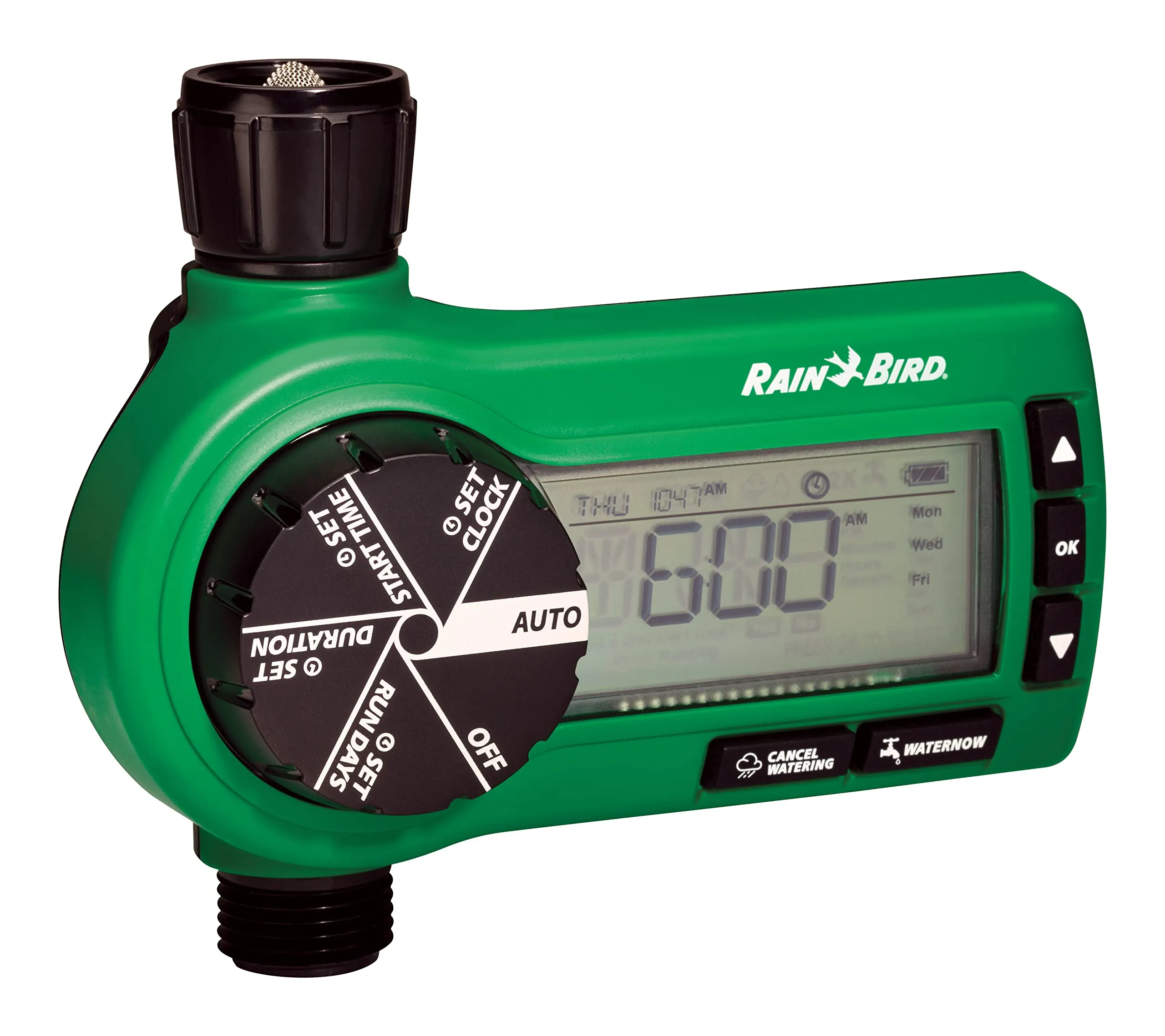 Rain Bird Digital Garden Hose Timer Easy Program & Large Display