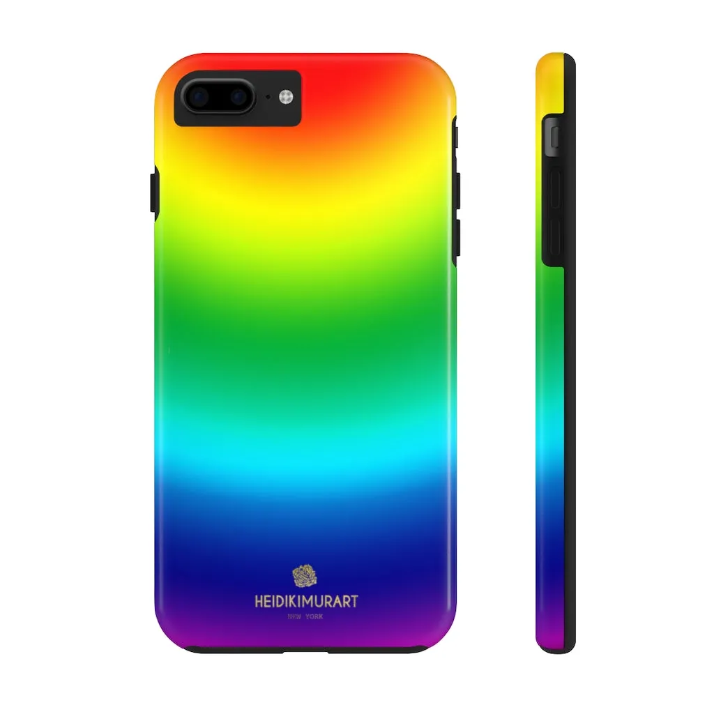 Rainbow Gay Pride iPhone Case, Ombre Designer Gay Friendly Case Mate Tough Phone Cases