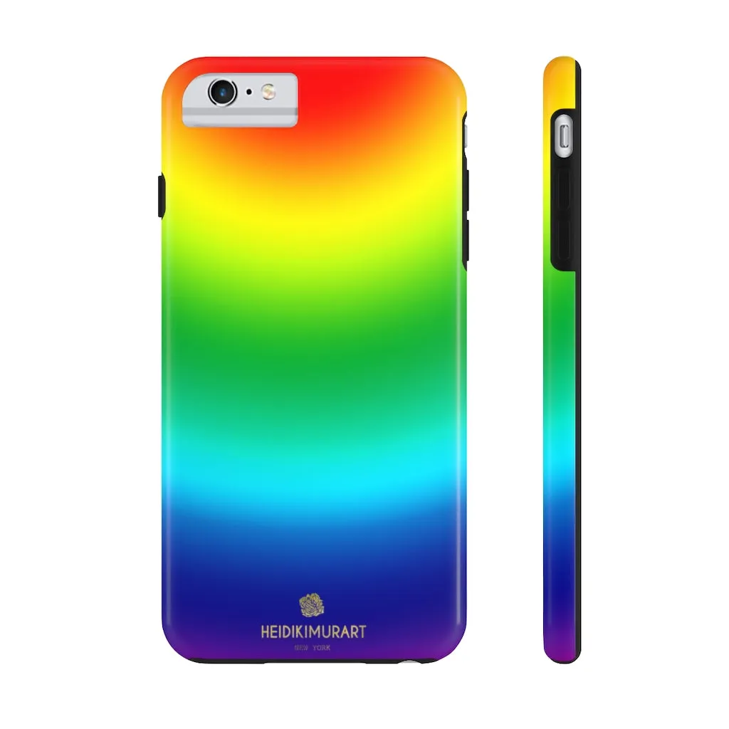 Rainbow Gay Pride iPhone Case, Ombre Designer Gay Friendly Case Mate Tough Phone Cases