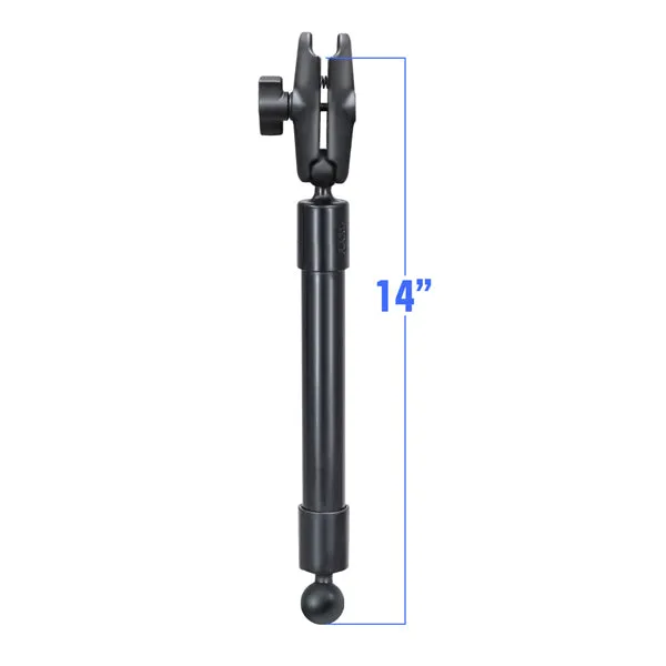 RAM 14" Extension Pole with 1" Ball Ends & Socket Arm (RAP-BB-230-14-201U)