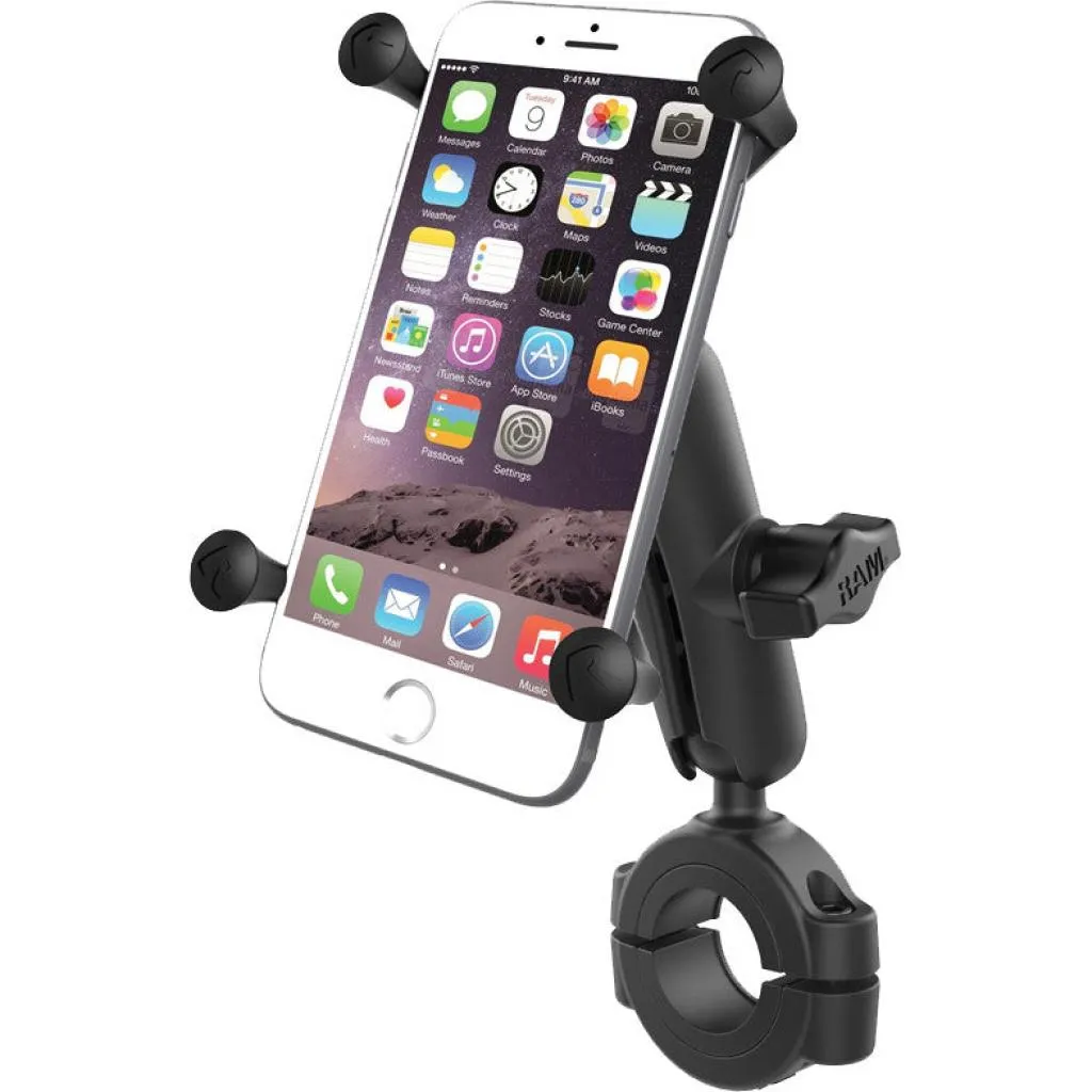 Ram X-Grip Large Phone Mount w/ Torque Large Rail Base - Medium Arm | RAM-B-408-112-15-UN1 [RETURNED]