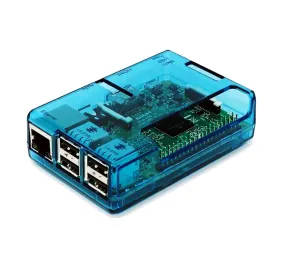 Raspberry Pi 2, 3, 3B  Open Case, Blue