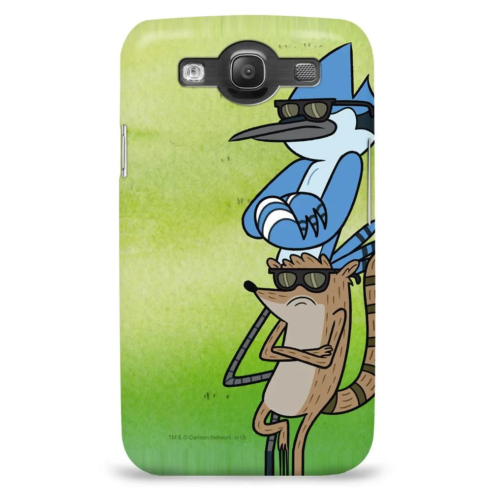 Regular Show Mordecai and Rigby with Arms Crossed Phone Case for iPhone and Galaxy