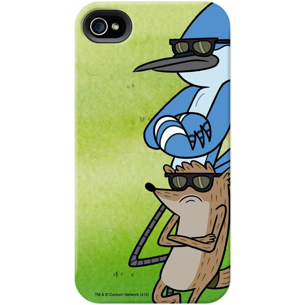 Regular Show Mordecai and Rigby with Arms Crossed Phone Case for iPhone and Galaxy