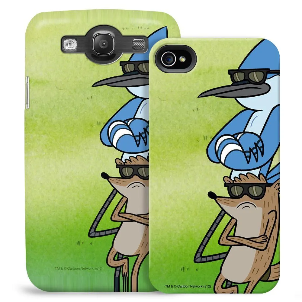 Regular Show Mordecai and Rigby with Arms Crossed Phone Case for iPhone and Galaxy