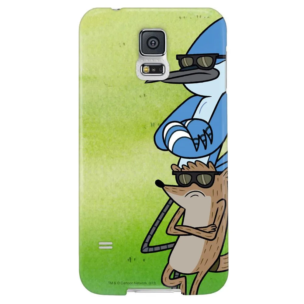 Regular Show Mordecai and Rigby with Arms Crossed Phone Case for iPhone and Galaxy