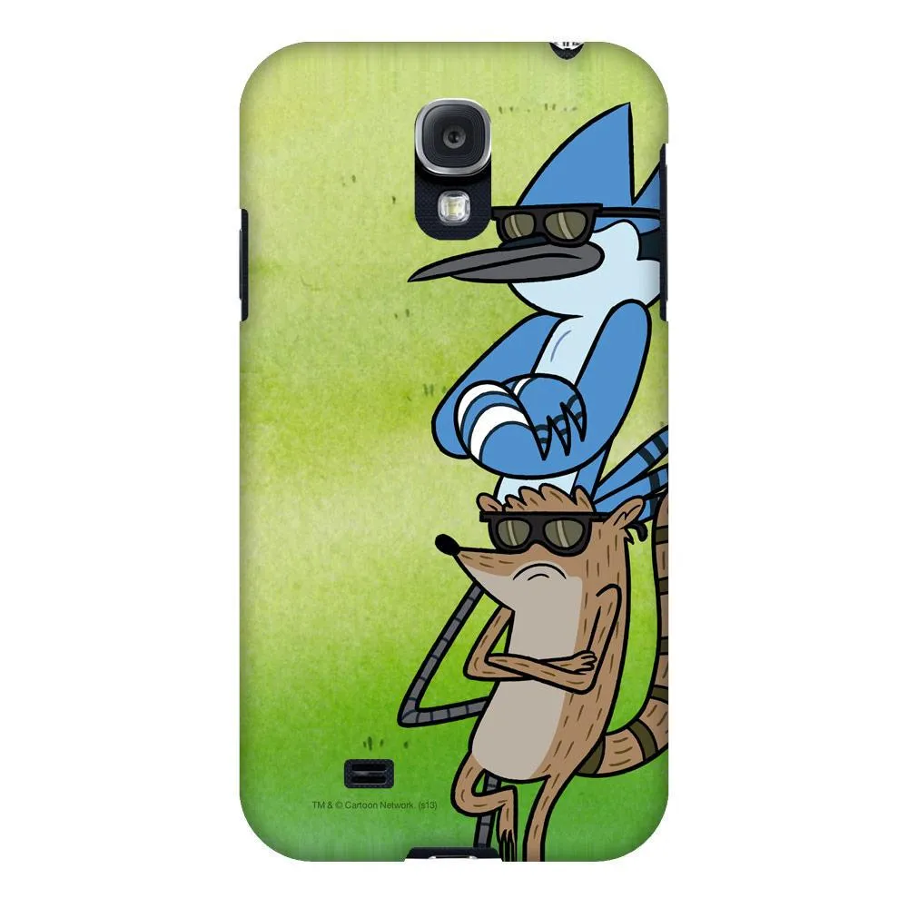 Regular Show Mordecai and Rigby with Arms Crossed Phone Case for iPhone and Galaxy