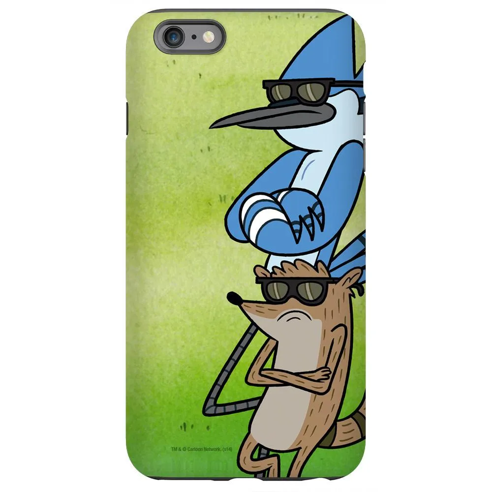 Regular Show Mordecai and Rigby with Arms Crossed Phone Case for iPhone and Galaxy