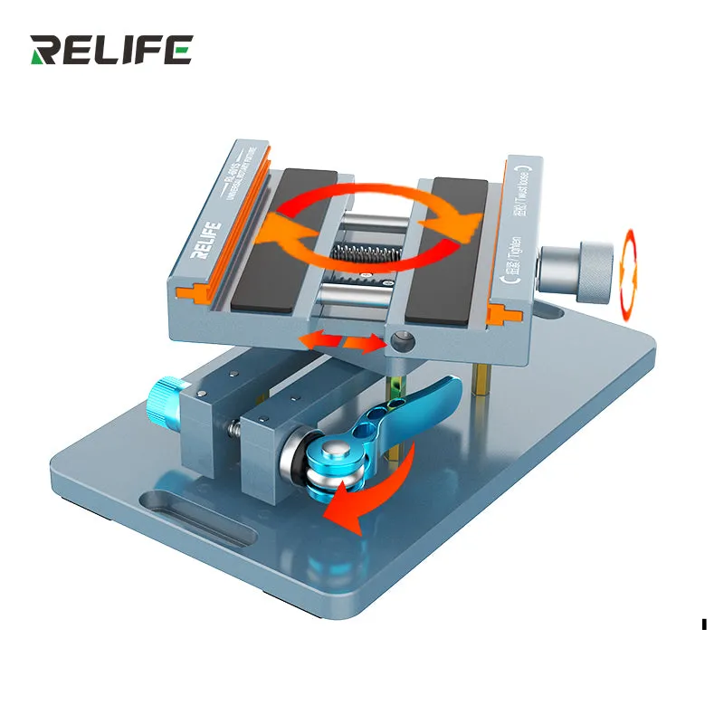 Relife RL-601S Anti-slip Rotating Universal Fixture Clamp Holder Remove Separation Mobile Phone Back Cover Glass Frame Camera Lens