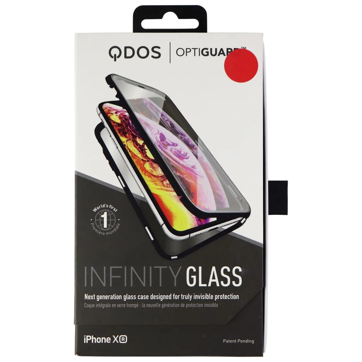 Reso QDOS OptiGuard Glass Case for Apple iPhone XR - Clear/Black