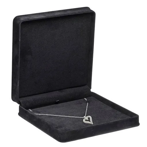 Rich Suede Necklace Box, Ornate Collection