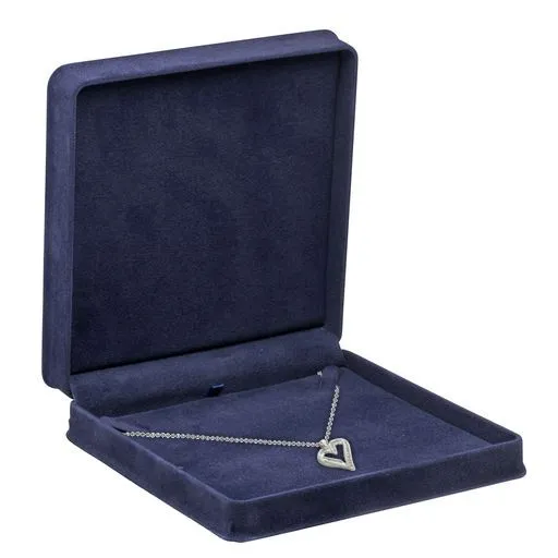 Rich Suede Necklace Box, Ornate Collection