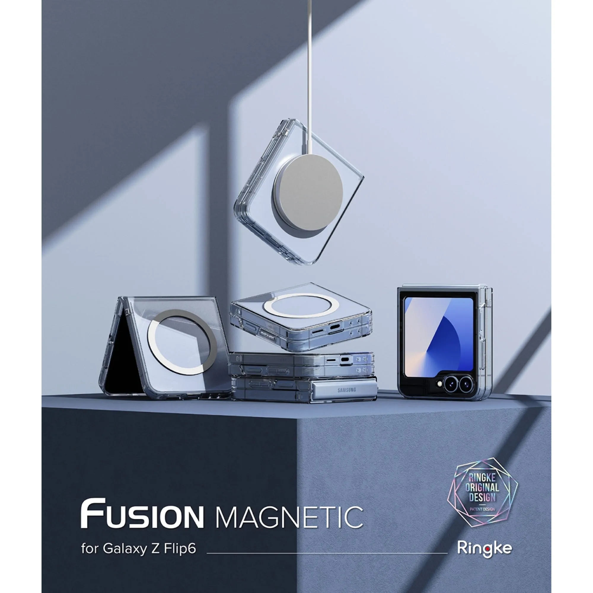 Ringke Fusion Magnetic for Samsung Galaxy Z Flip 6 - MagSafe Compatible - Clear