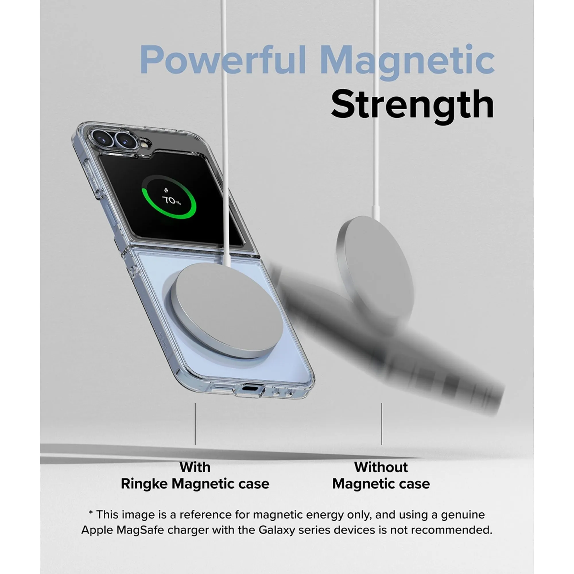 Ringke Fusion Magnetic for Samsung Galaxy Z Flip 6 - MagSafe Compatible - Clear