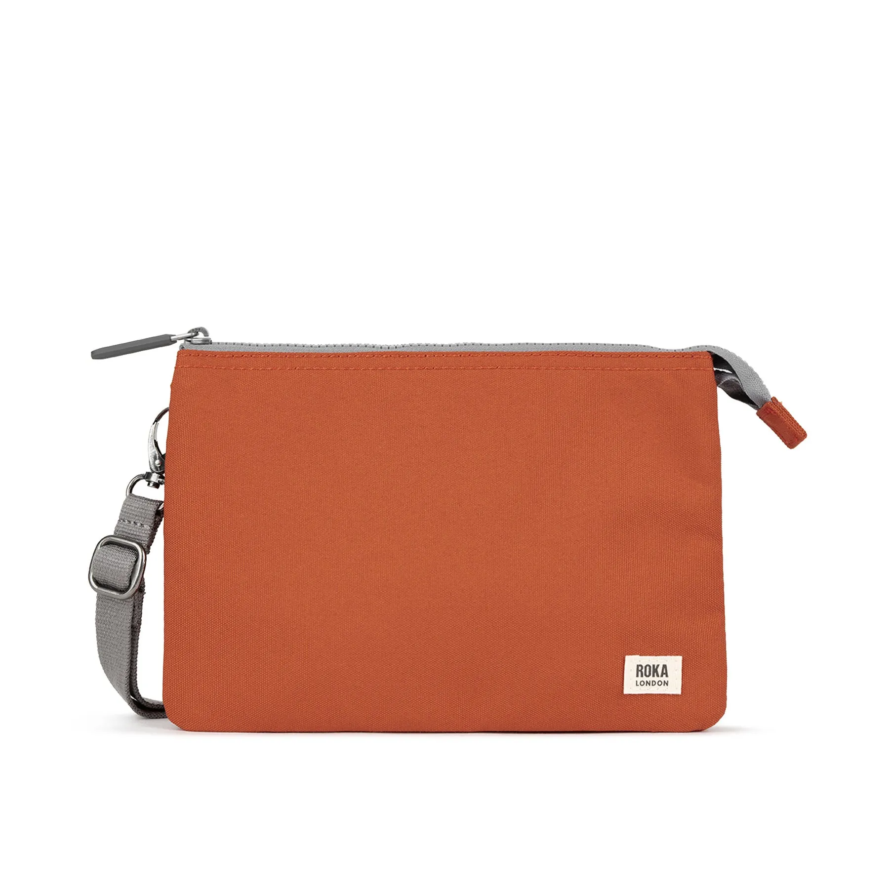 Roka Carnaby Crossbody XL Pumpkin Recycled Canvas