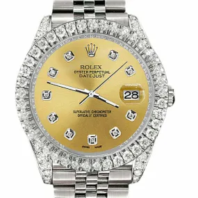 Rolex Datejust 41 4.4CT Diamond Bezel/Lugs/Champagne  TFJ-142508601