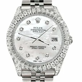 Rolex Datejust 41 4.4CT Diamond Bezel/Lugs/White MOP  TFJ-142508600