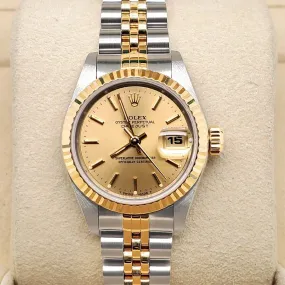 Rolex Datejust   Factory Champagne Dial/Fluted Bezel Watch   TFJ-142508249