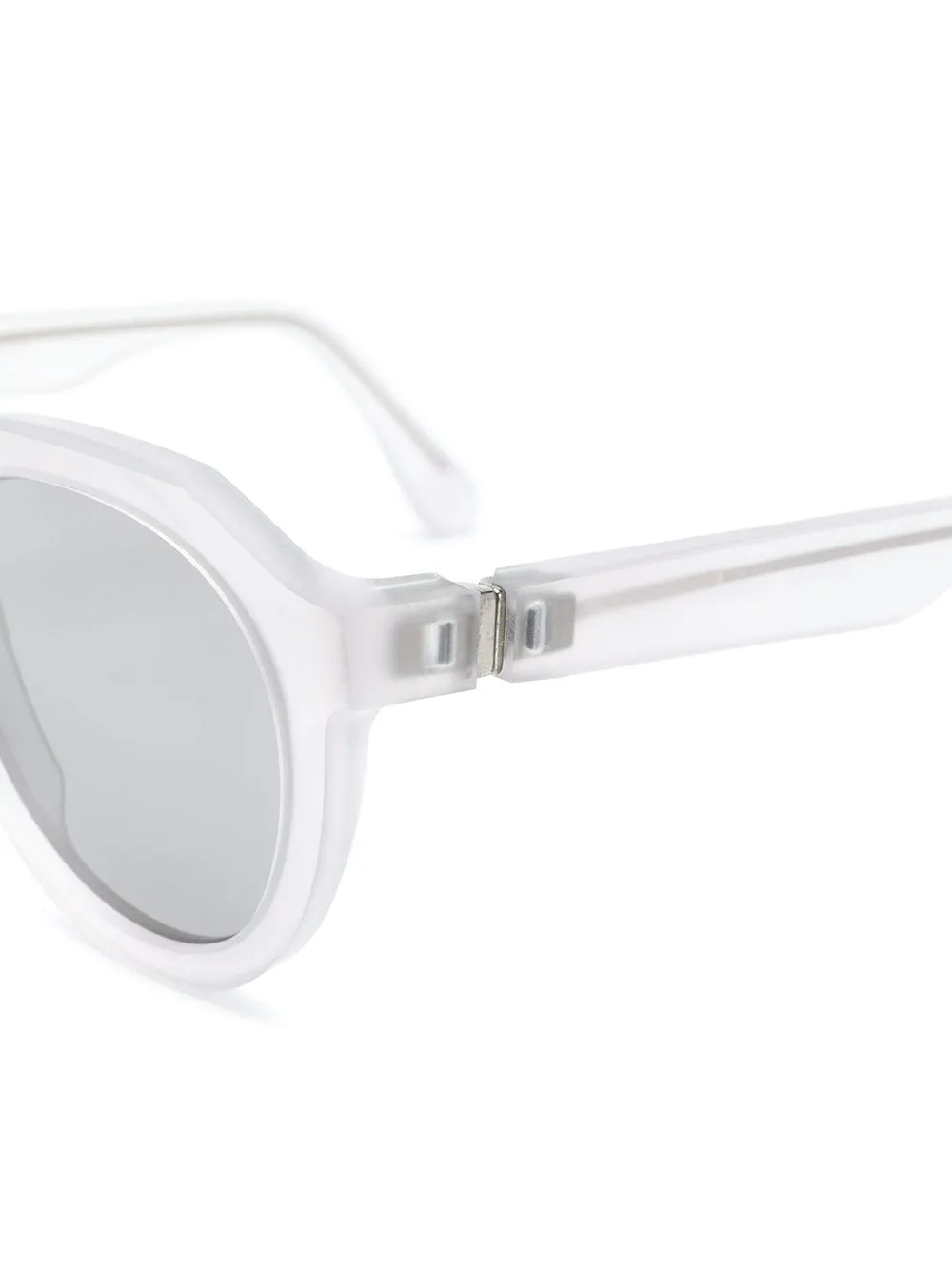 Round Frame Sunglasses Warm Grey