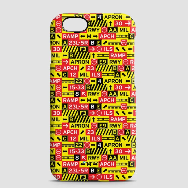 Runway Signs - Phone Case