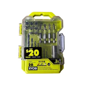 RYOBI Drill and Impact Drive Kit (20-Piece)