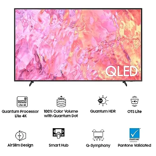 Samsung 138 cm (55 inches) 4K Ultra HD Smart QLED TV QA55QE1CAKLXL (Titan Gray)