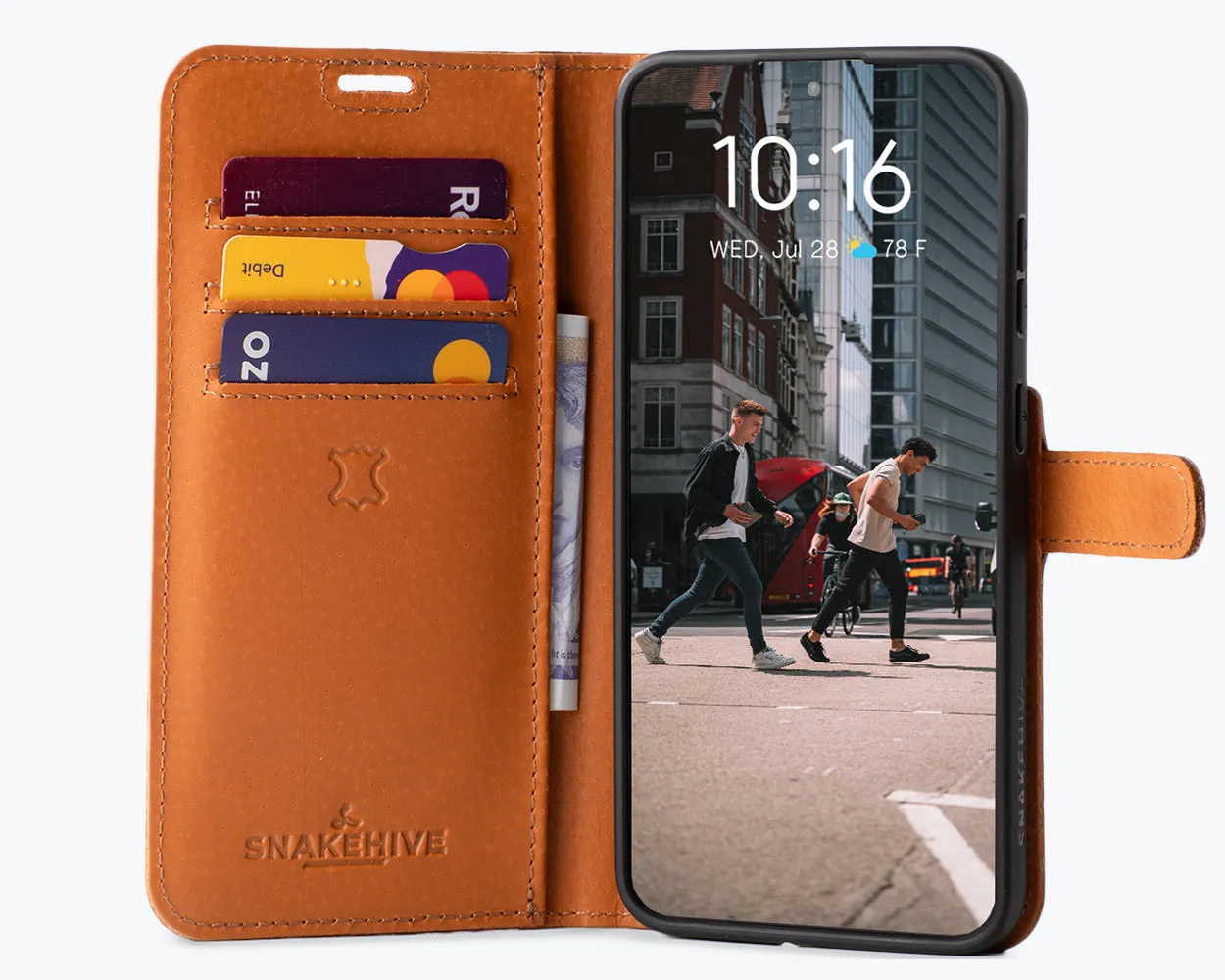 Samsung Galaxy S24 Plus - Vintage Leather Wallet