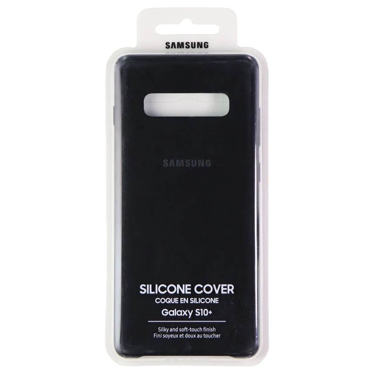 Samsung Silicone Back Cover Case for Galaxy S10  (Plus) - Black