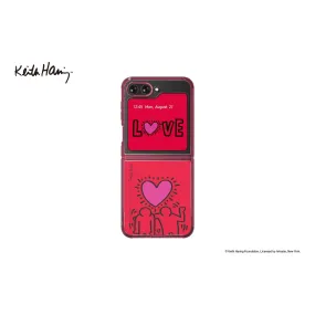 Samsung SMAPP Keith Haring Love Eco-Friends Cover - Samsung Galaxy Z Flip5 - Red